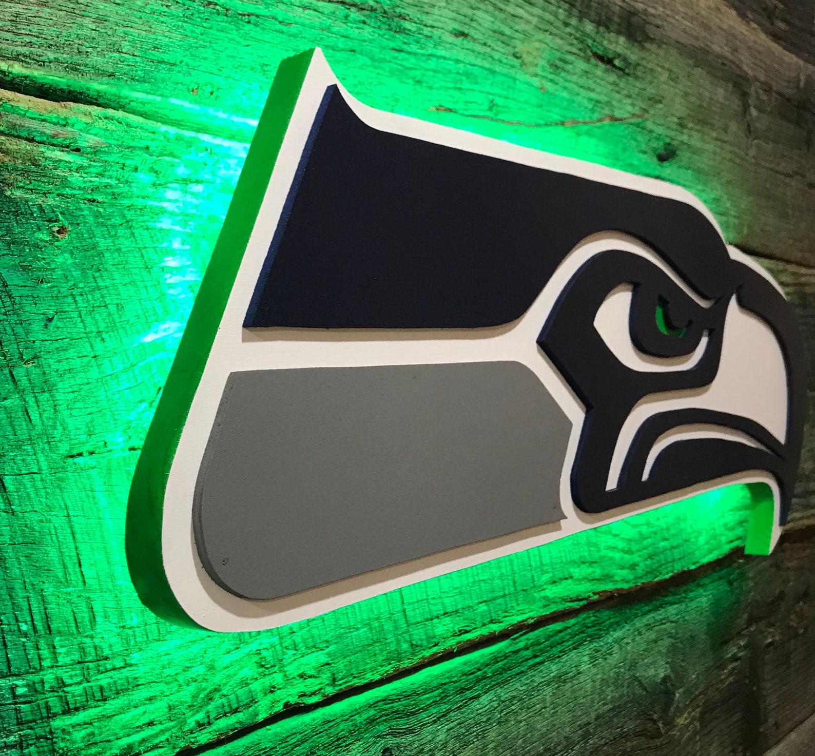 Seattle Seahawks wooden wall décor | Etsy