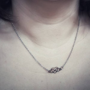 Polyamory Halskette, Infinity Liebe Herz Kette,HotWife Cuckold Cuckquean LGBT LGBTQ Halskette, Swinger Lifestyle Schmuck, sexy Frau Halskette