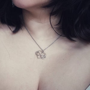 Polyamory Kette Infinity Love Herz Halskette ,HotWife Cuckold Cuckquean LGBT LGBTQ Halskette, Swinger Lifestyle Schmuck, sexy Frau Halskette