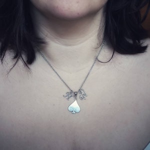 Hotwife necklace, QOS chain, HotWife Cuckold cuckquean LGBT LGBTQ necklace, swinger Lifestyle jewelry, sexy wife necklace, queen of Spades