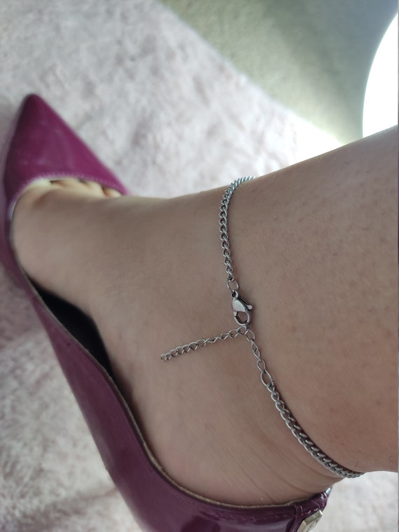 SLUT cavigliera Premium caviglia catena gioielli Fetish Cuckold Lifestyle Swinger moglie Sexy scoria di crostata facile Slapper - Italia