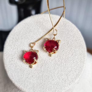 Vixen Hotwife gold earrings, Hot Wife Cuckold earrings, swinger Lifestyle jewelry,  sexy wife  HW