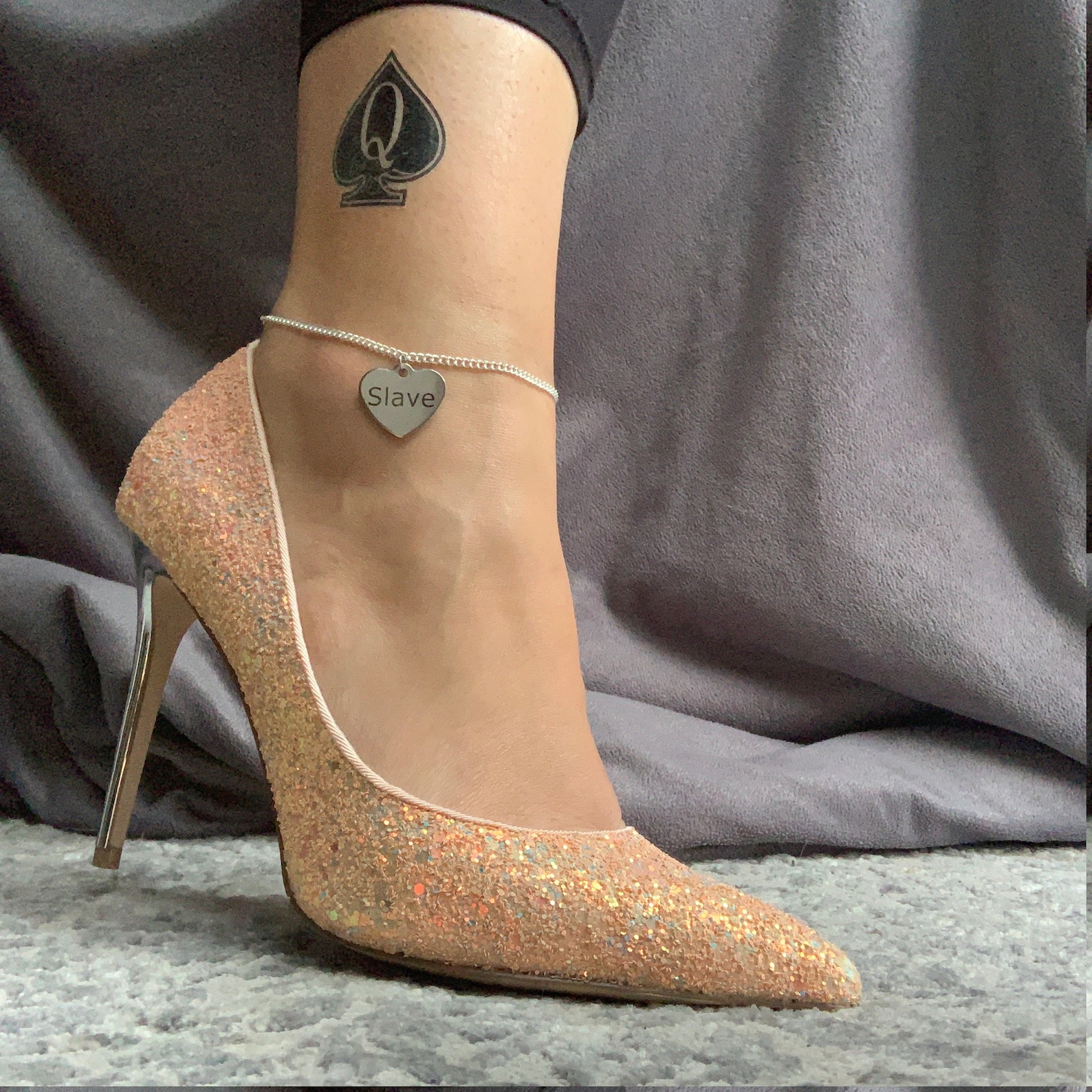 SLAVE BDSM Hotwife Anklet, Hot Wife Cuckold Anklet, Swinger Lifestyle