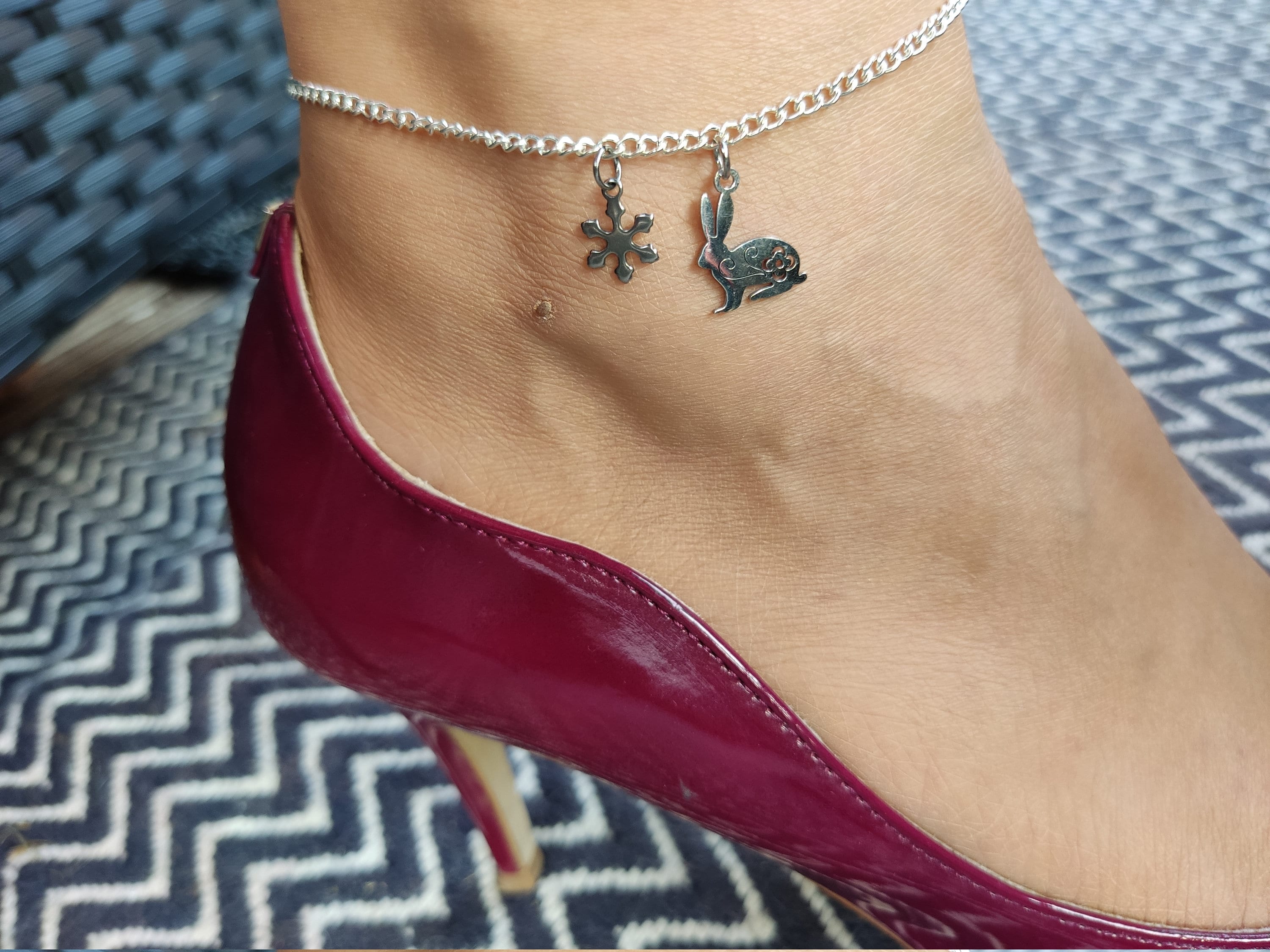 slut wife anklet charms