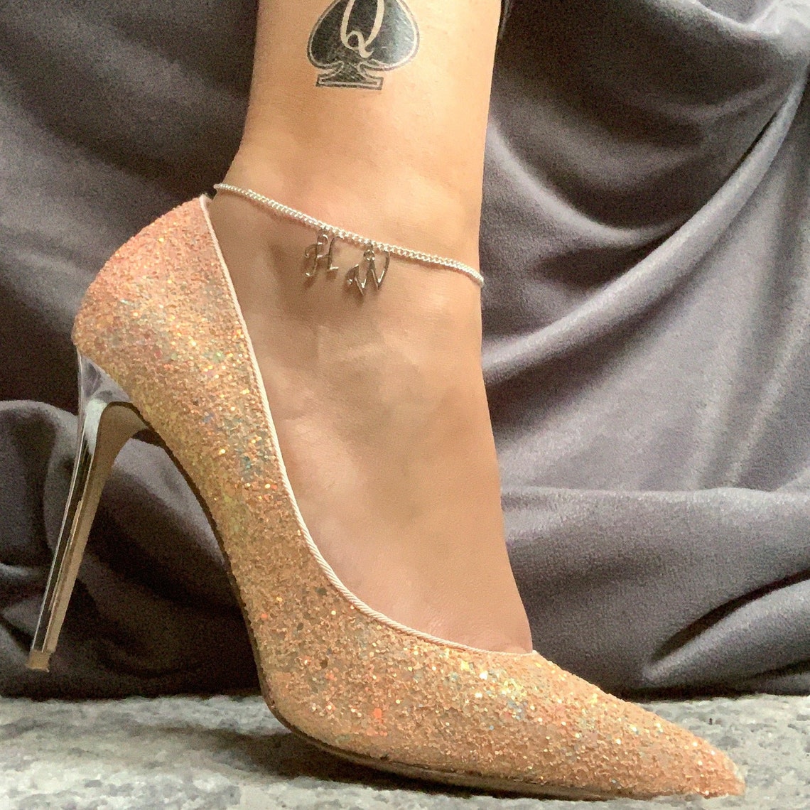 Hotwife Anklet, Hot Wife Cuckold Anklet, Swinger Lifestyle Ankle Chain