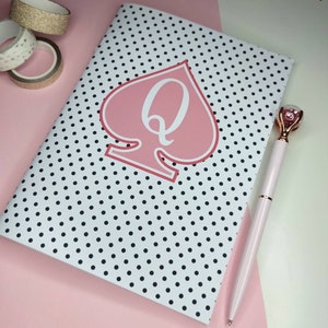 Carnet de notes Reine des piques, papeterie, idée cadeau saint-valentin hotwife A5 ou A6
