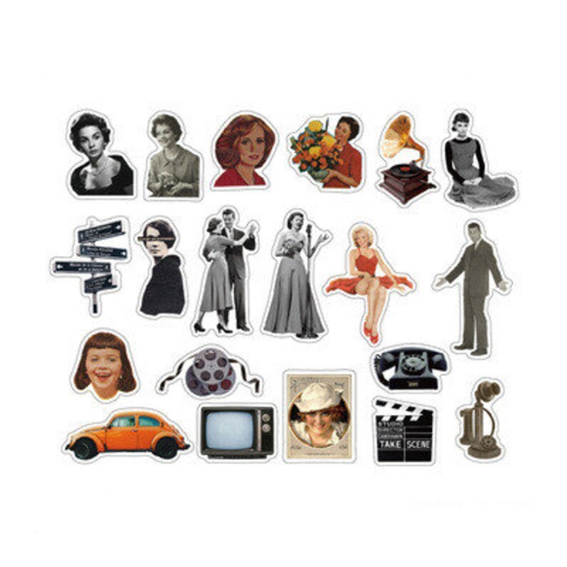 40 Pcs Vintage Planner Stickers Pack for Junk Journal Vintage Etsy