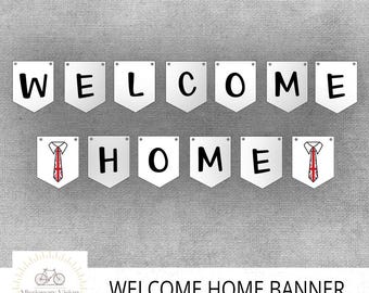 Willkommen zu Hause Banner, Missionar, Ältester und Schwester, LDS Mission Call, Mission Heimkehr