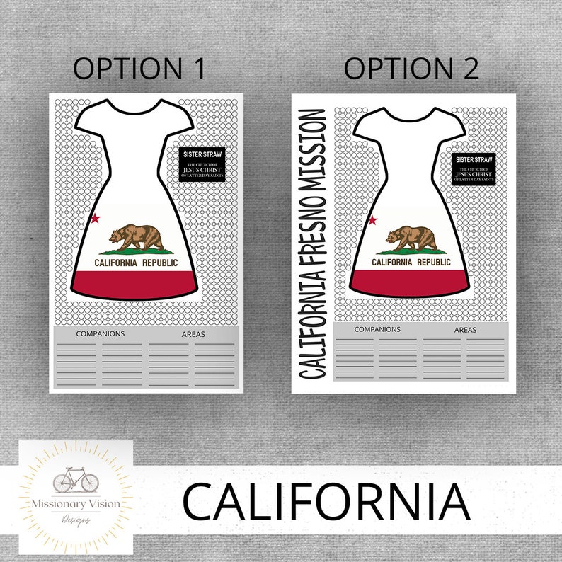 California Mission, Sister Missionary Countdown - Etsy