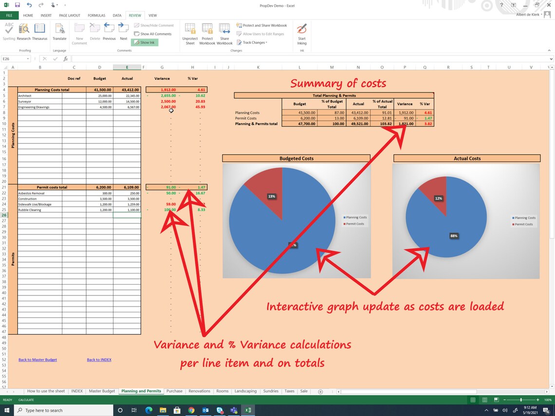 budgeted-costs-versus-actual-costs-spreadsheet-template-for-property