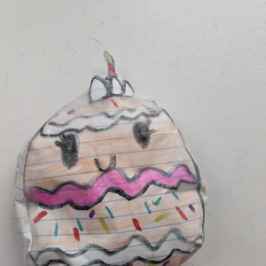 Happy Birthday Cake Paper Squishy
