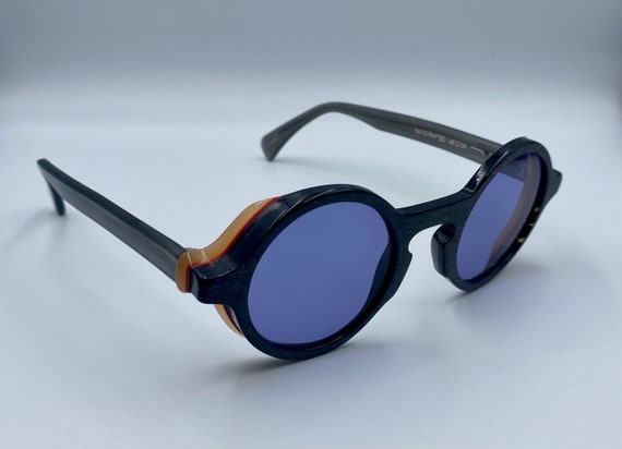 2000’s Ventura handcrafted round acetate steampun… - image 9