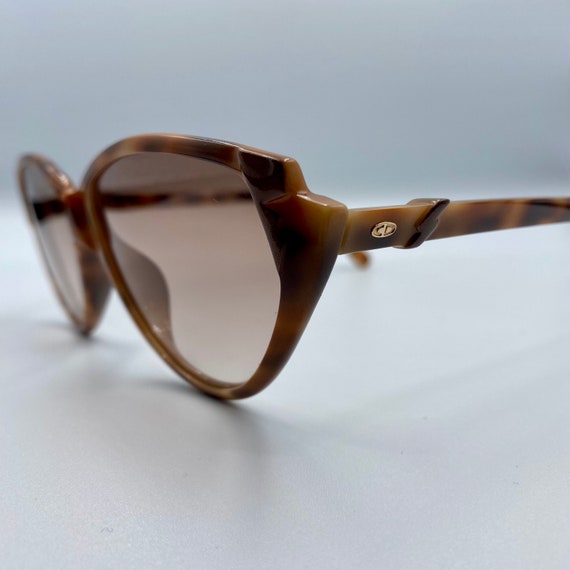 80’s Christian Dior Tortoise Optyl cateye vintage… - image 8