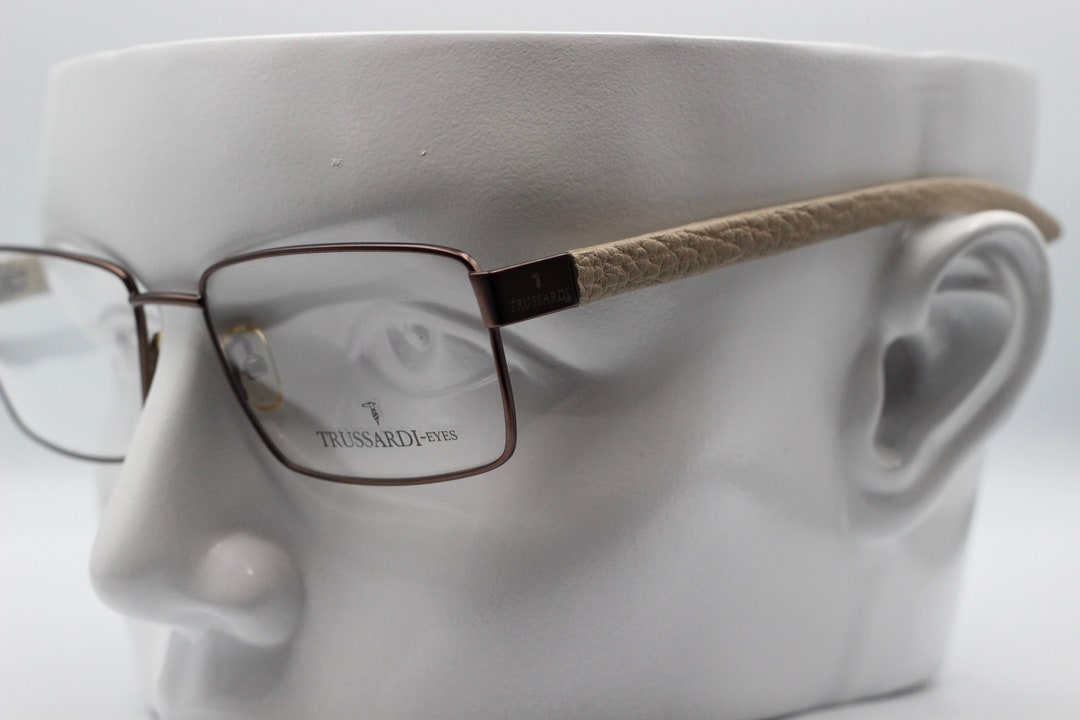 90s Trussardieyes Eyeglasses Stem of Glasses Covered Genuine Etsy