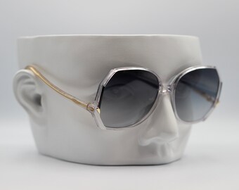 80er Silhouette M1163 transparent Acetat Damen Sonnenbrille NOS