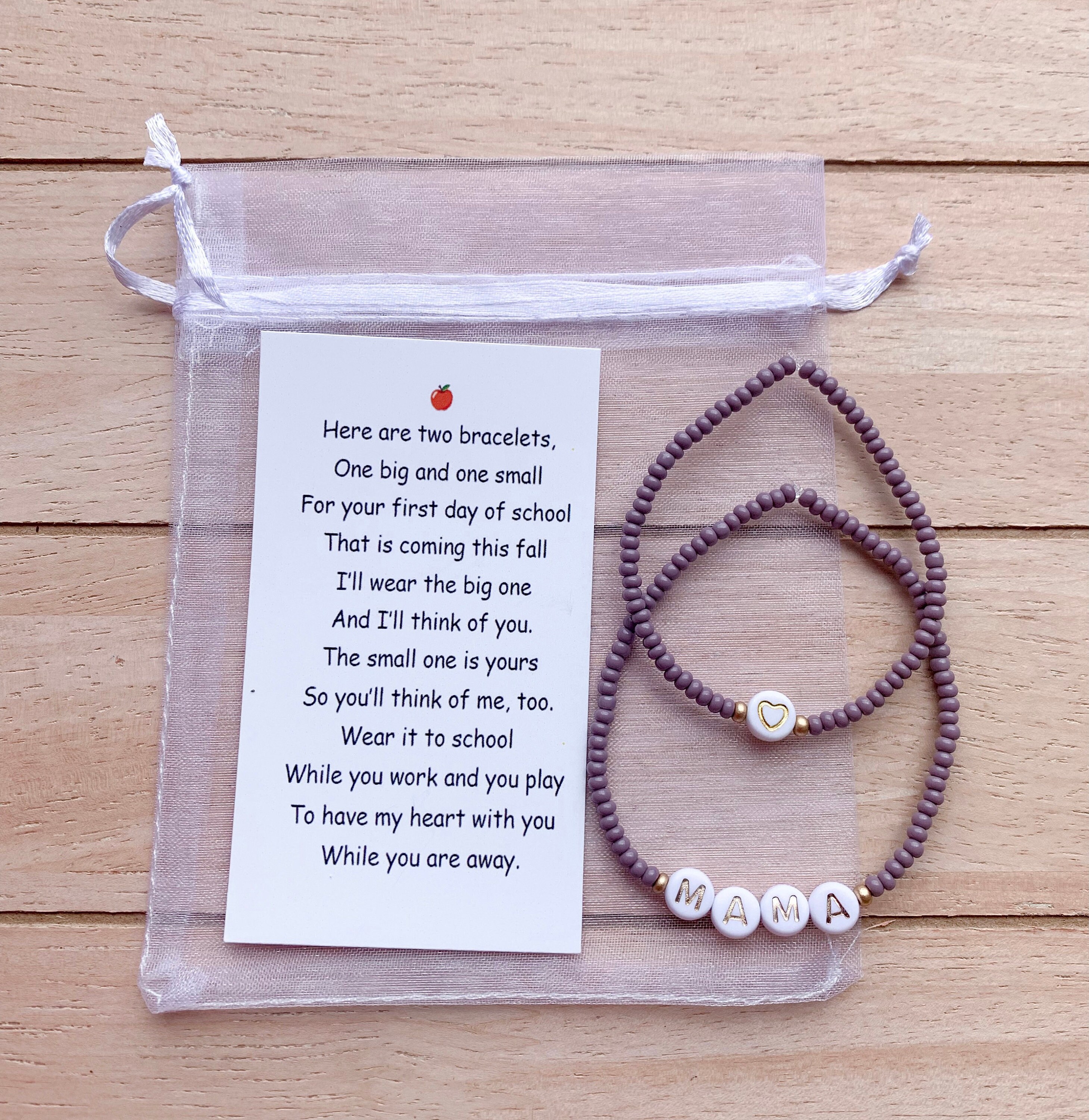 Back to School Bracelet Set Etsy