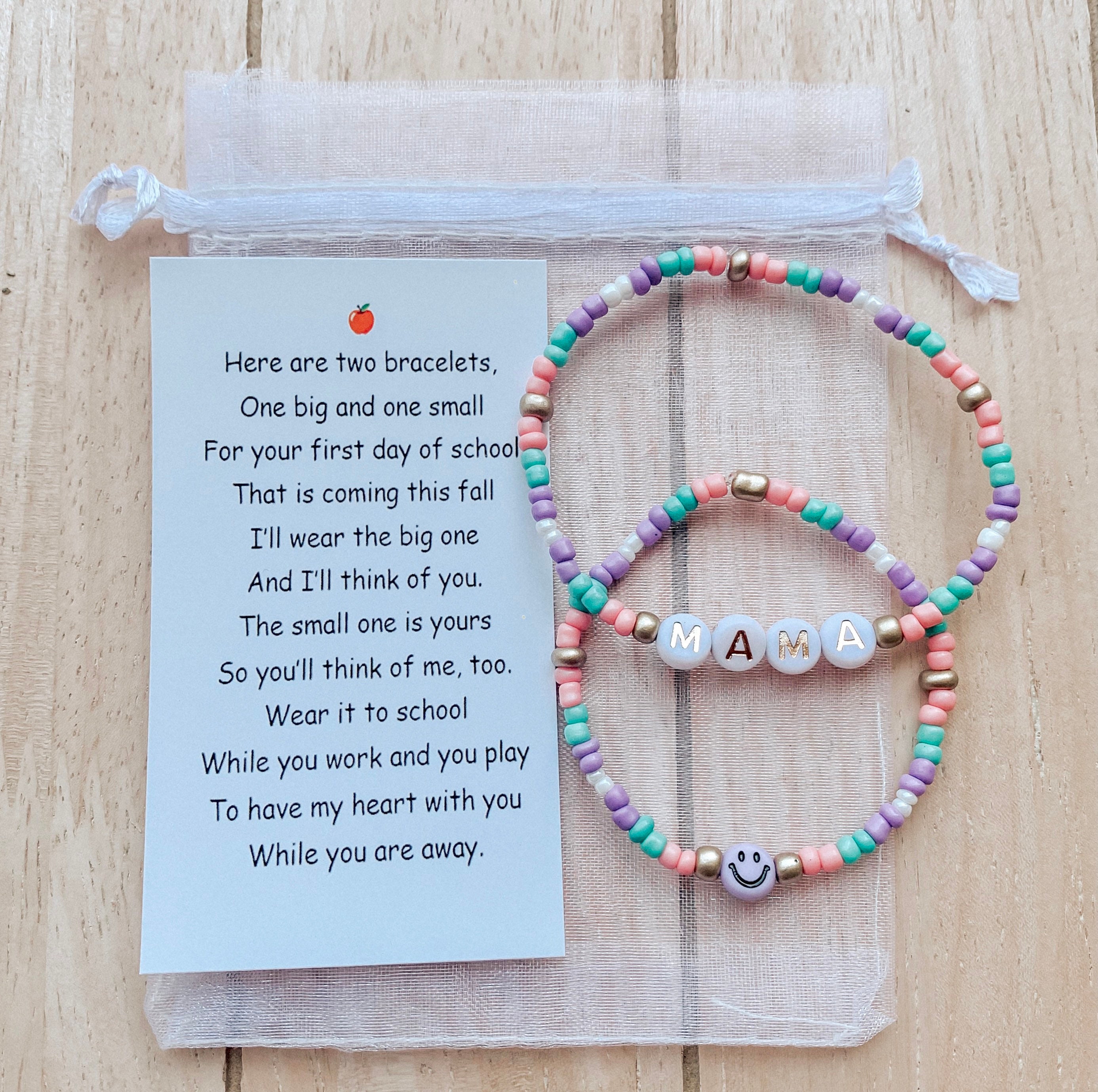 Back to school bracelet set