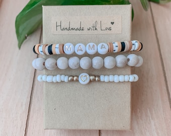 Mama bracelet stack