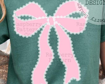 Lazo de verano de encaje coqueto PNG, Lazo de coqueta desordenado shabby chic PNG, Lazo de coqueta de encaje PNG, Lazo floral coqueto PNG, Lazo preppy, Lazo de moda PNG