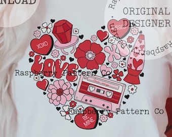 Love Valentine's Day PNG Sublimation, Cute Valentine's Day PNG, Heart Sublimation, Conversation Hearts, Ring Pop, XOXO,Love Songs,Floral png