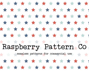 File senza soluzione di continuità con stelle del 4 luglio per uso commerciale, motivo ripetuto senza soluzione di continuità vintage USA, motivo senza soluzione di continuità con stelle, patriottico del 4 luglio