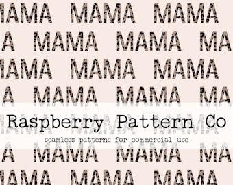 Mama Boho Leopard Neutral Seamless Pattern for Commercial Use, Mama seamless files, Leopard seamless, Mama seamless pattern