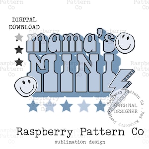 Mama&#39;s Mini PNG Sublimation, Retro Mini Sublimation design, Patch Mini PNG, Mother&#39;s Day PNG,Trendy Mini png, Mama&#39;s Mini dtf, Cute Mini png