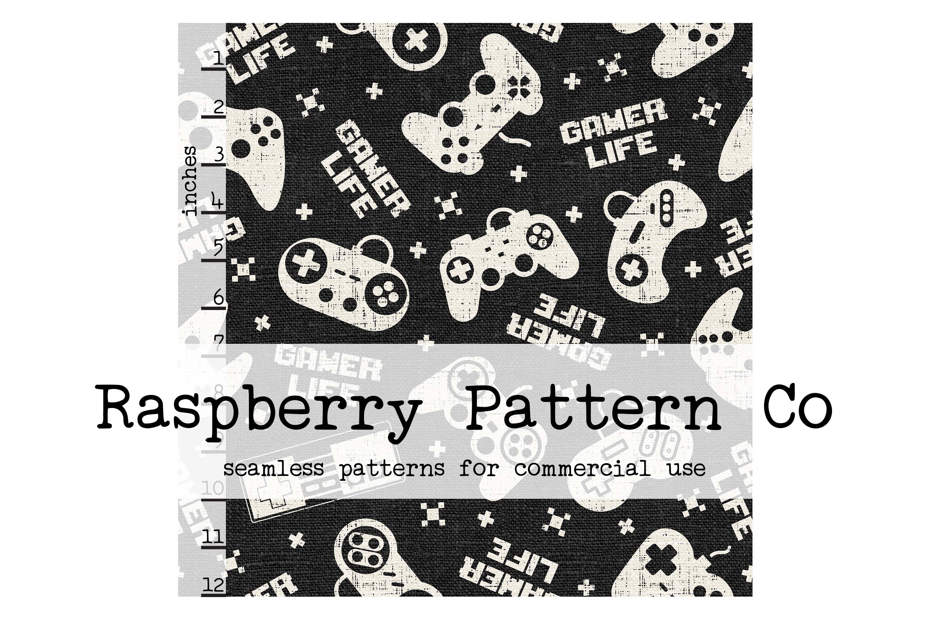 Gamer Seamless Pattern for Commercial Use, Video Game Seamless Repeat ...