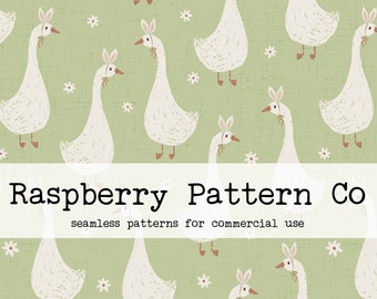 Joli motif neutre bohème de Pâques sans couture Boho neutre pour usage commercial, Pâques sans couture, oies de canard minimales sans couture, oreilles de lapin sans couture