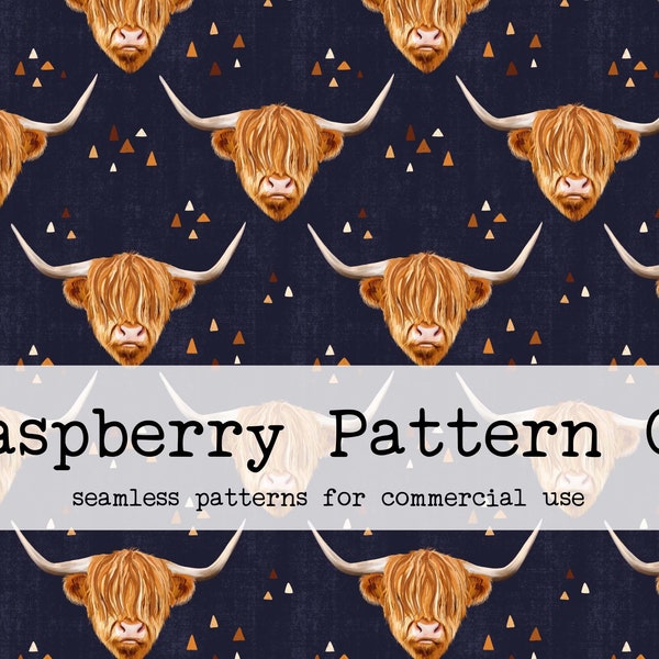 Scottish Highland Cow Fabric - Etsy