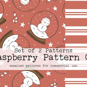 Snowman Gender Neutral Seamless Pattern for Commercial Use, Christmas Snowman seamless repeat pattern, Snowglobe snow seamless pattern