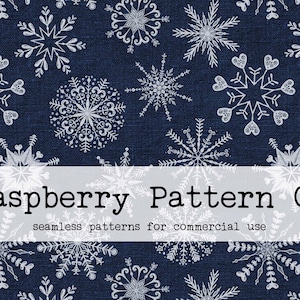 Winter Snowflake Neutral Boho Seamless Pattern for Commercial Use, Christmas seamless repeat pattern, Santa seamless file, Snow seamless
