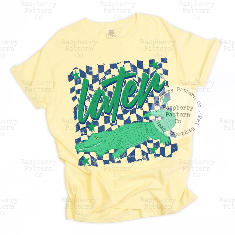 Later Gator PNG, After While Crocodile, Funny Sarcastic Alligator PNG, Gender Neutral Boy PNG, Hand Drawn Hand Lettered, Trendy Popular Png image 5