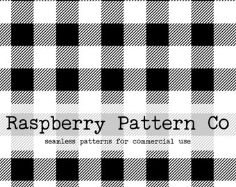 Schwarz Weiß Buffalo Plaid nahtlose Muster für kommerzielle Nutzung, nahtlose Rapportmuster, kariert nahtlos, Winter nahtlos, Weihnachten nahtlos