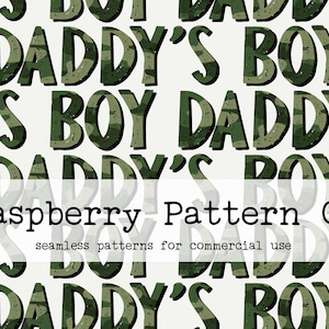 Daddy&#39;s Boy Seamless Pattern File for Commercial Use, Father&#39;s day seamless, Distressed Camo Father&#39;s Day seamless, Papa&#39;s Boy seamless