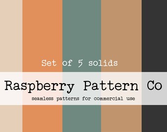 Coastal Sunset Gender Neutral Solids Seamless File for Commercial Use, Retro Solids Seamless Pattern, Sunset Solid Colors seamless file