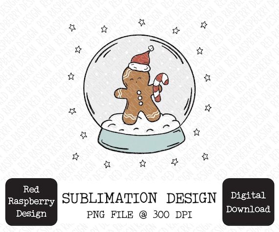 Christmas Gingerbread PNG Sublimation, Cute Merry Christmas PNG Sublimation, Snowglobe PNG Sublimation, Cute Christmas shirt sublimation