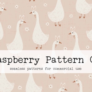 Cute Easter Boho Neutral Seamless Pattern Boho Neutral for Commercial Use, Easter seamless,minimal duck geese seamless,bunny ears seamless