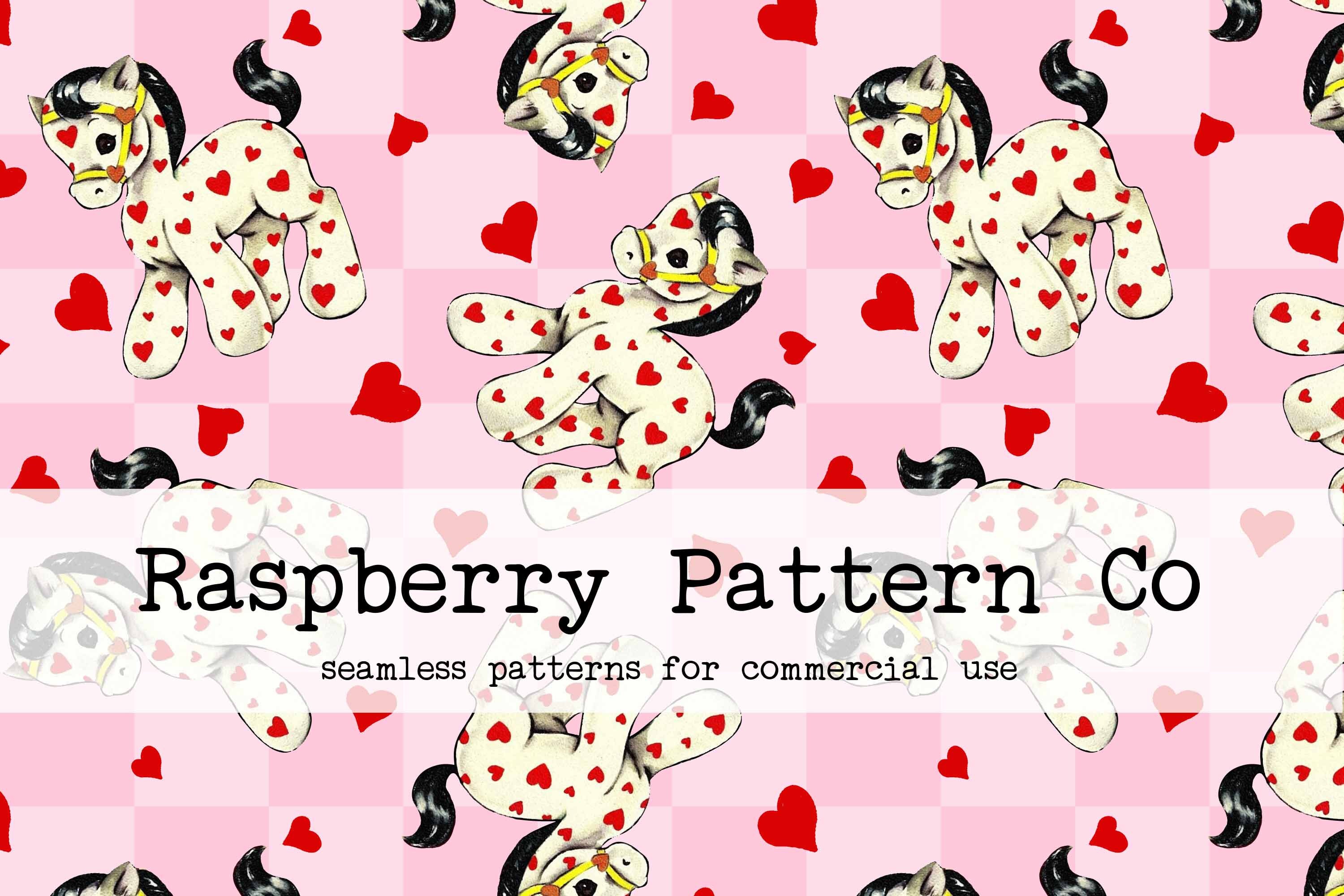 Vintage Pony Valentine seamless pattern, Checker valentine seamless, valentine print seamless, animal valentine love seamless,heart seamless