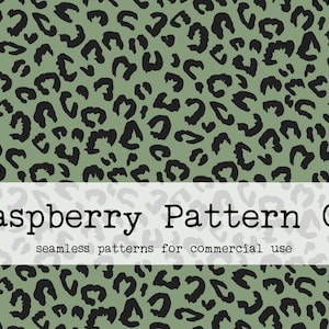 Winter Christmas Green Leopard Neutral Boho Seamless Pattern for Commercial Use, Christmas seamless repeat pattern, leopard seamless