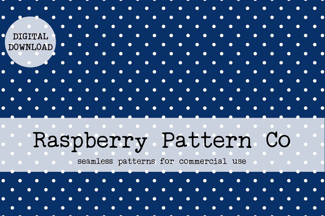 Blue and White Polka Dot Seamless Pattern,whit and Blue Spot Seamless ...