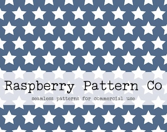 File senza soluzione di continuità con stelle blu del 4 luglio per uso commerciale, motivo ripetuto senza soluzione di continuità vintage patriottico degli Stati Uniti del 4 luglio, motivo senza soluzione di continuità con stelle,