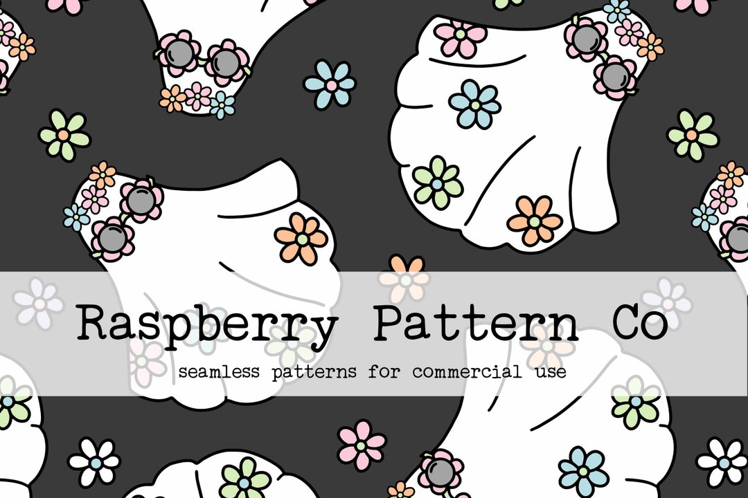 Groovy Retro Floral Ghost Seamless File, Cute Pastel Halloween Seamless ...