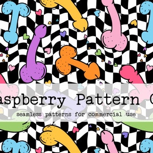 Adult Pastel Rainbow Penis Seamless Pattern File, Male Genitalia seamless pattern, Peens seamless, Pride Seamless File, Adult seamless file