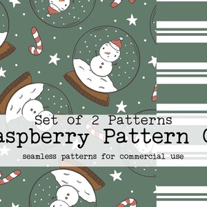 Snowman Gender Neutral Seamless Pattern for Commercial Use, Christmas Snowman seamless repeat pattern, Snowglobe snow seamless pattern