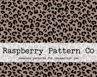 Boho Leopard Print, Animal Print, Cheetah Boho Muted Seamless Pattern for Commercial Use, seamless leopard