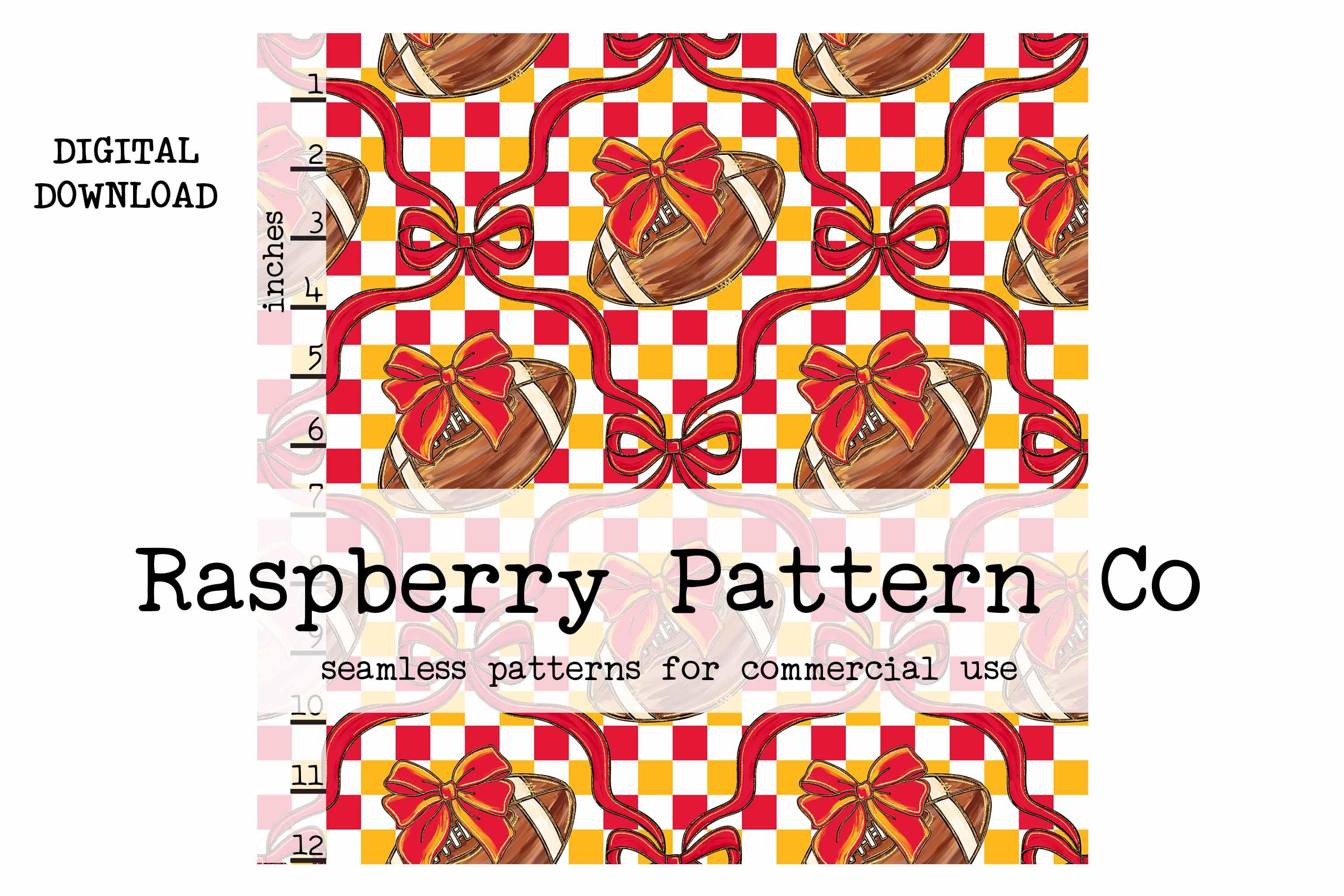 Color:red Ribon Pattern Football Red Coquette Bow Seamless File,preppy Grandmillennial Red ...