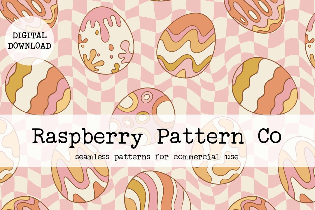 Retro Easter Egg Seamless Pattern, Vintage Easter Seamless, Groovy ...