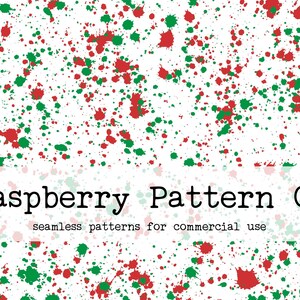 Splatter Seamless Pattern for Commercial Use, Christmas green and red splatter seamless repeat pattern, Ink Paint Splatter seamless