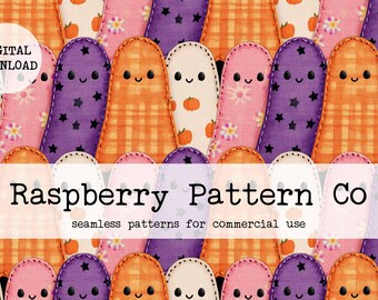 Preppy Floral Fall Patchwork Ghost seamless,Patchwork Pumpkin png, Halloween Jack O’ Lantern,Faux Embroidery Pumpkin Lace,Tis the Season Png